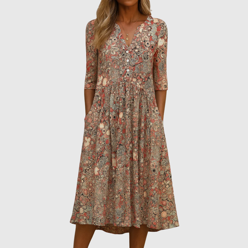 Harlow | Elegantes Kleid mit V-Ausschnitt