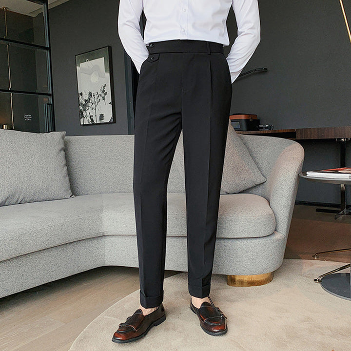Sartoriale High-Waist Anzughose in Weiß