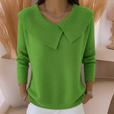 Jennifer - Pullover mit Umlegekragen