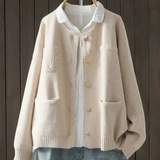 Heidrun – Strickjacke mit 3 Taschen
