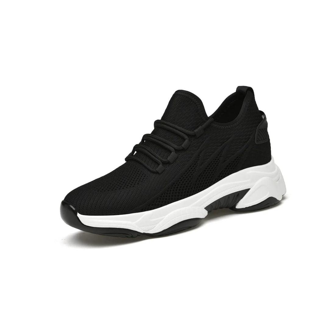 Chunky Urban-Sneaker mit Mesh-Details in Weiß