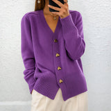 Lydia - Strickjacke mit Herzknöpfen