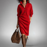 Marion - Strickkleid mit Knopfleiste