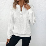 Beate - Pullover mit Zipper-Kragen