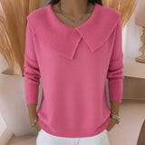 Jennifer - Pullover mit Umlegekragen