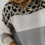 Solveig - Pullover mit Leo-Detail