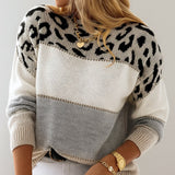 Solveig - Pullover mit Leo-Detail