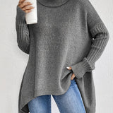 Audrey – Oversize-Rollkragenpullover