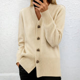 Lydia - Strickjacke mit Herzknöpfen