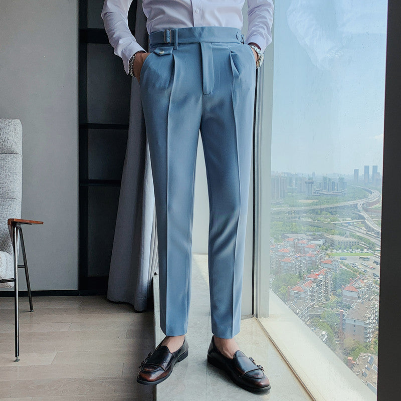 Sartoriale High-Waist Anzughose in Schwarz