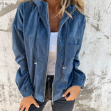 Ella - Cord-Jacke mit Kapuze