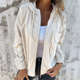 Fenja – Cordjacke mit Kapuze