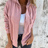 Fenja – Cordjacke mit Kapuze