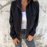 Fenja – Cordjacke mit Kapuze