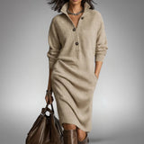 Marion - Strickkleid mit Knopfleiste