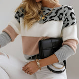 Solveig - Pullover mit Leo-Detail