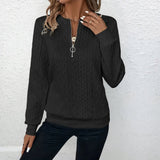 Beate - Pullover mit Zipper-Kragen