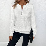 Beate - Pullover mit Zipper-Kragen