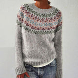 Almuth – Pullover mit Blumen-Passe