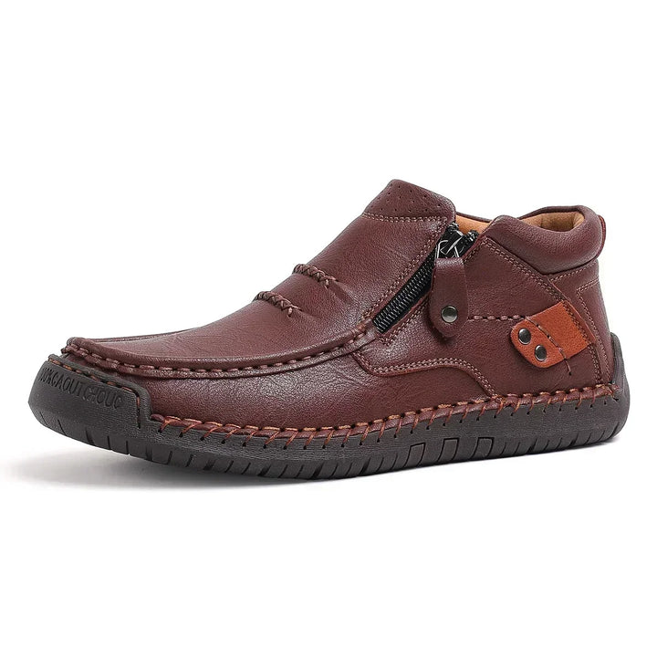 Robuster Casual-Slipper mit Seitenreißverschluss
