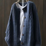 Marlene – Zopfstrickjacke in Creme