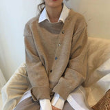 Ricarda – Strickjacke mit Schrägleiste