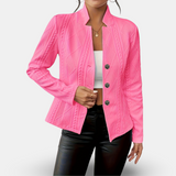 Hermine – Strickblazer mit Stehkragen