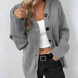 Elke – Strickjacke mit Kapuze