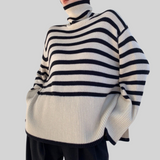 Ottilie – Bretonpullover mit Rollkragen