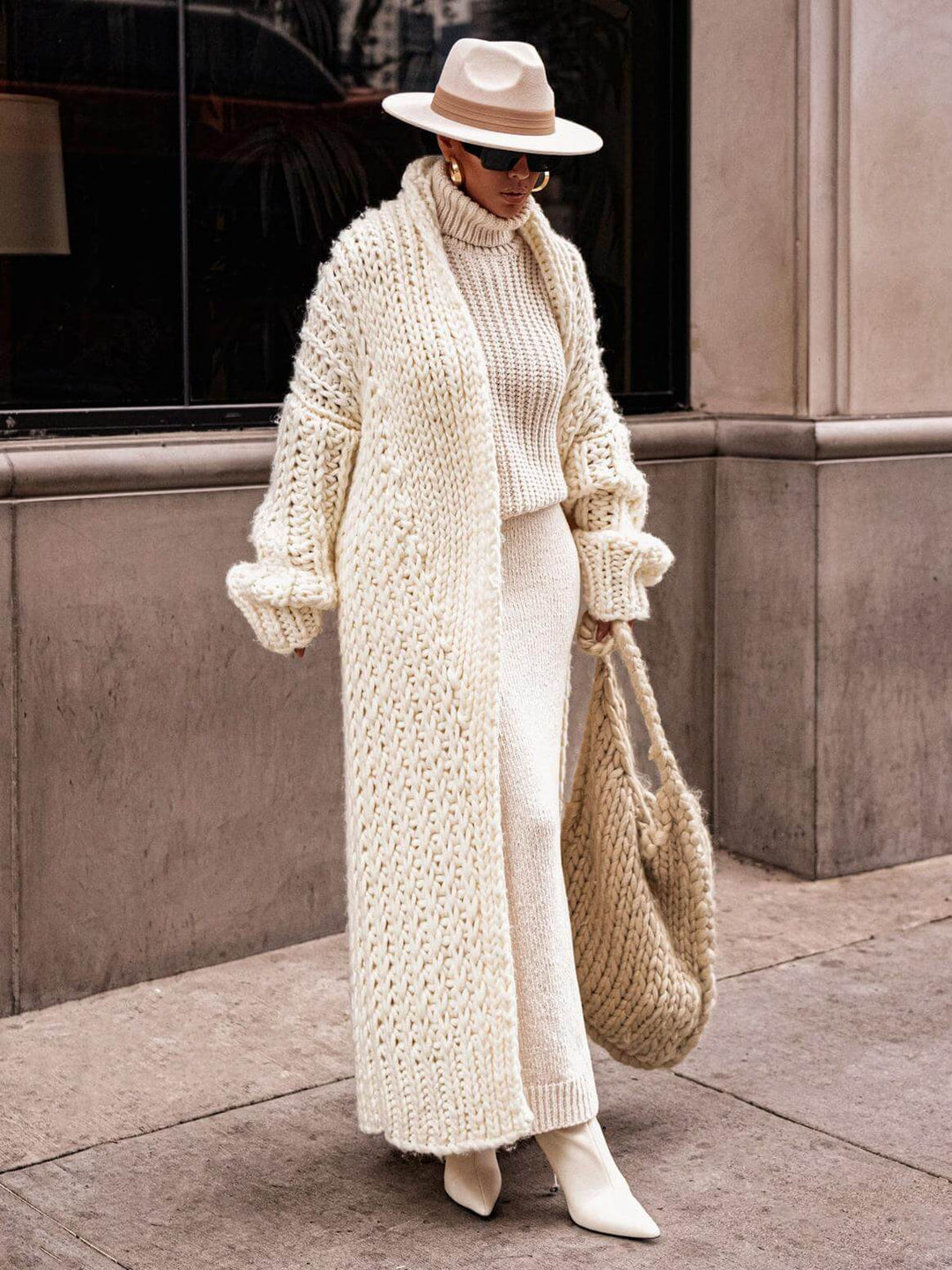 Strick-Cardigan-Set im Oversize-Look
