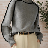 Donna – Rollkragenpullover mit Paspeln