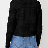 Bernadette – Strickjacke in Petrol