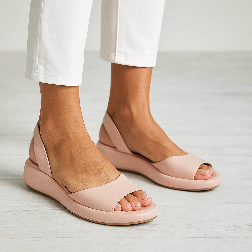 Moderne Slingback-Sandalen mit voluminöser Sohle