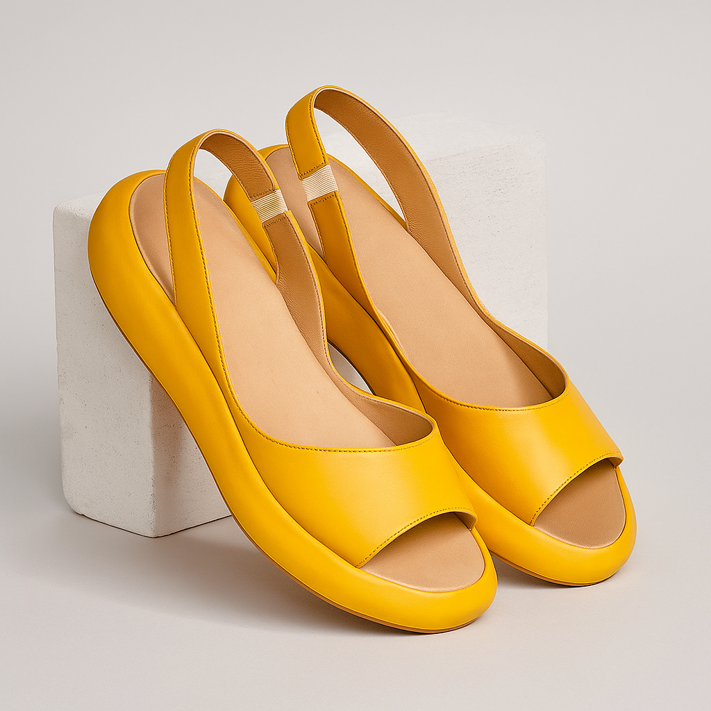 Moderne Slingback-Sandalen mit voluminöser Sohle