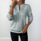 Beate - Pullover mit Zipper-Kragen