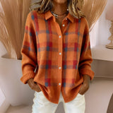 Annika - Strickjacke mit Karomuster
