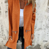 Greta – Lange Jacke mit Kapuze