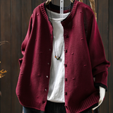 Isolde – Strickjacke mit Noppen