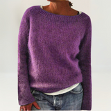 Suzy – Flauschpullover in Terrakotta