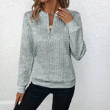 Beate - Pullover mit Zipper-Kragen