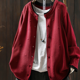 Isolde – Strickjacke mit Noppen