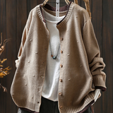 Isolde – Strickjacke mit Noppen