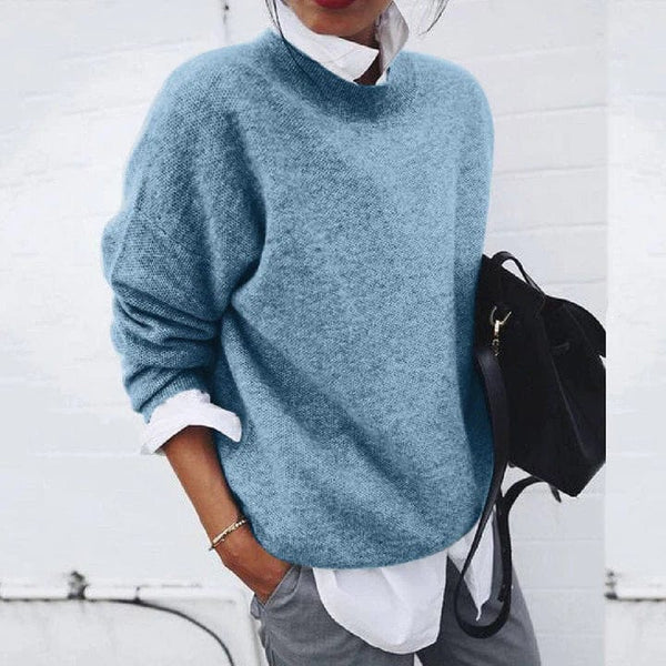 Adelheid – Pullover in Taubenblau