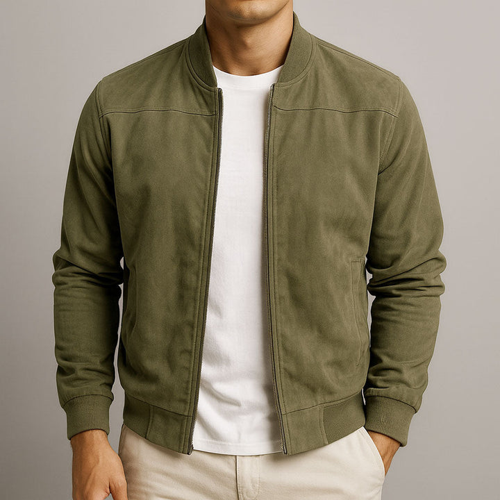 Premium Suede Bomberjacke