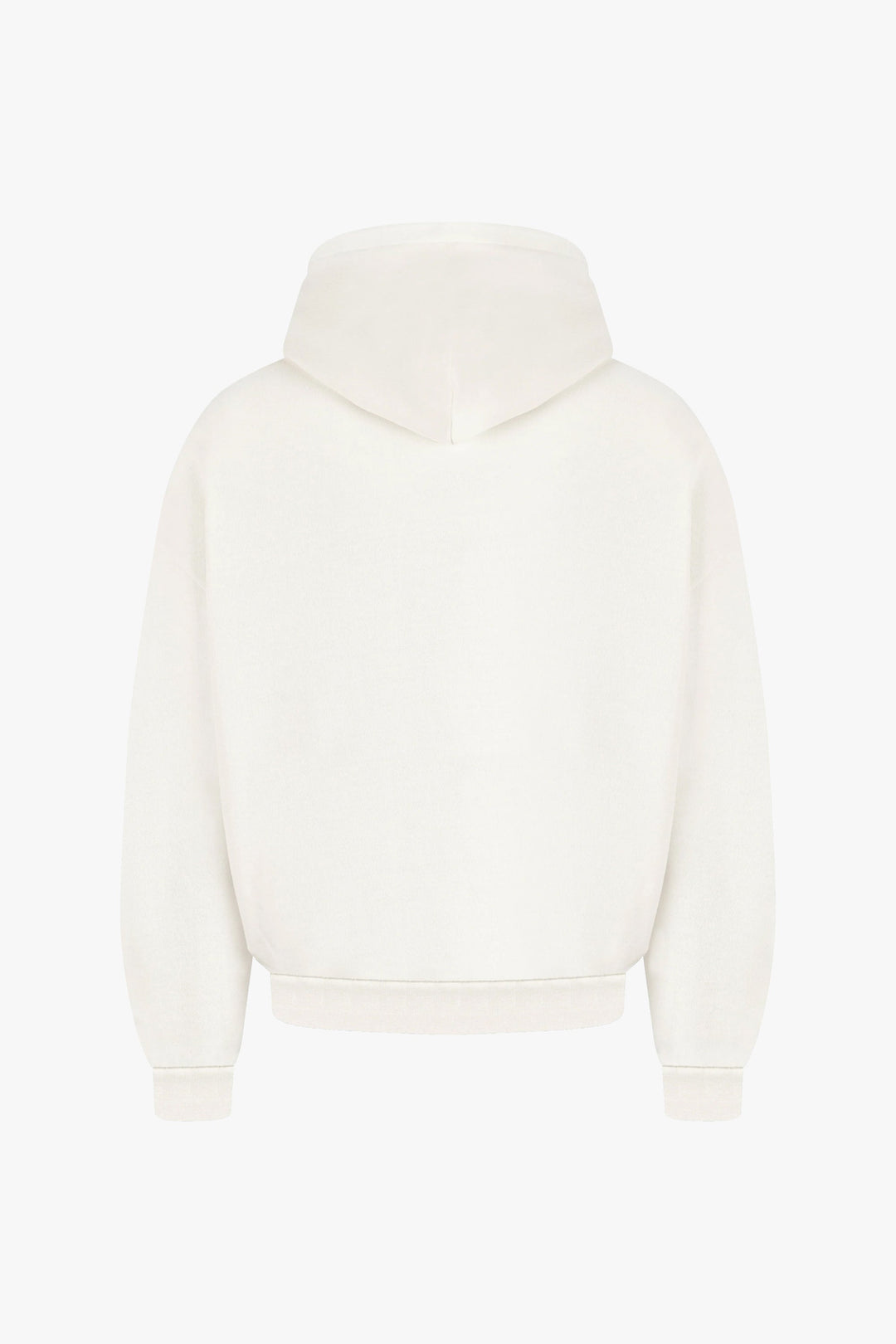 Premium Minimalistischer Hoodie in Off-White