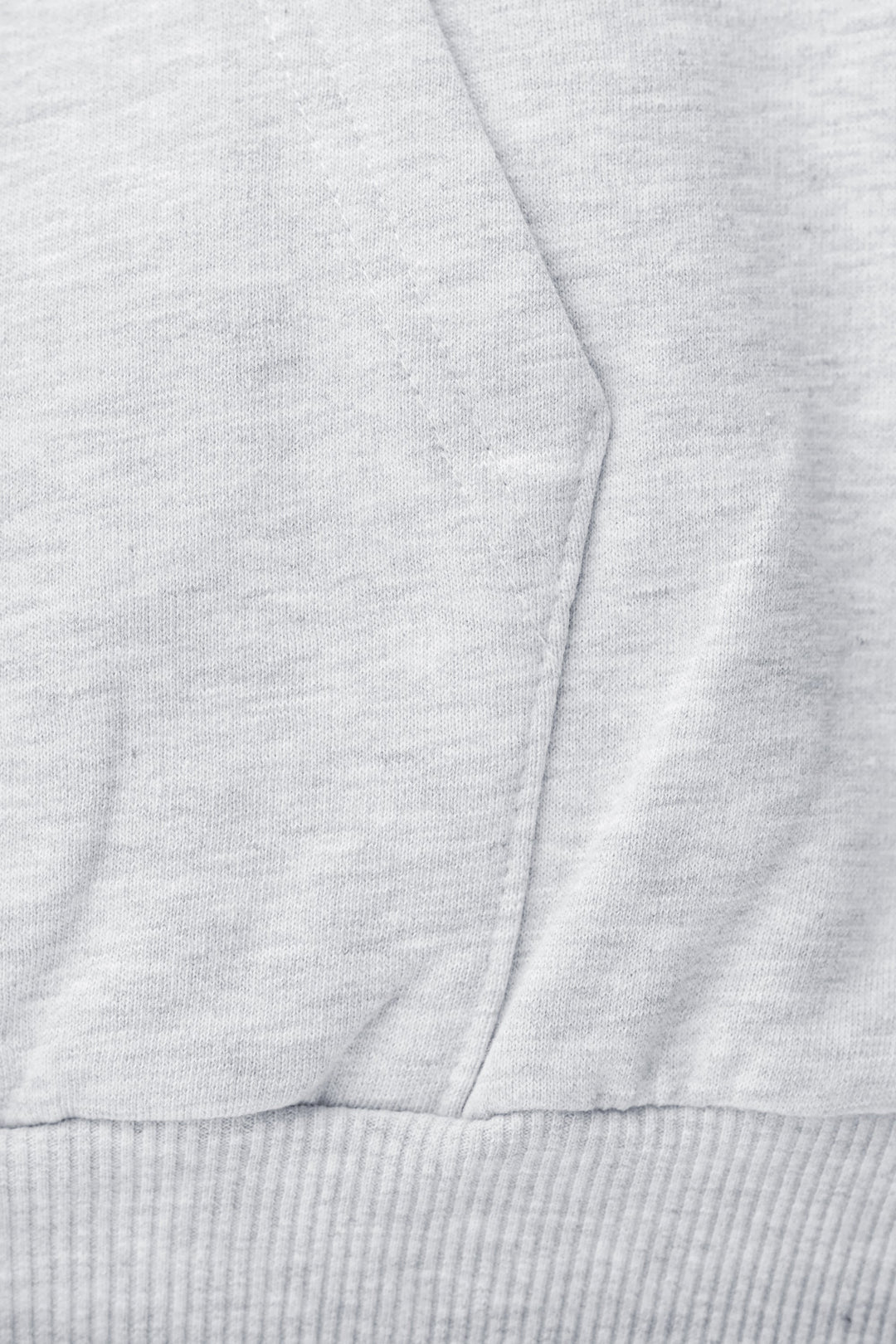 Premium Minimalistischer Hoodie in Grau Meliert
