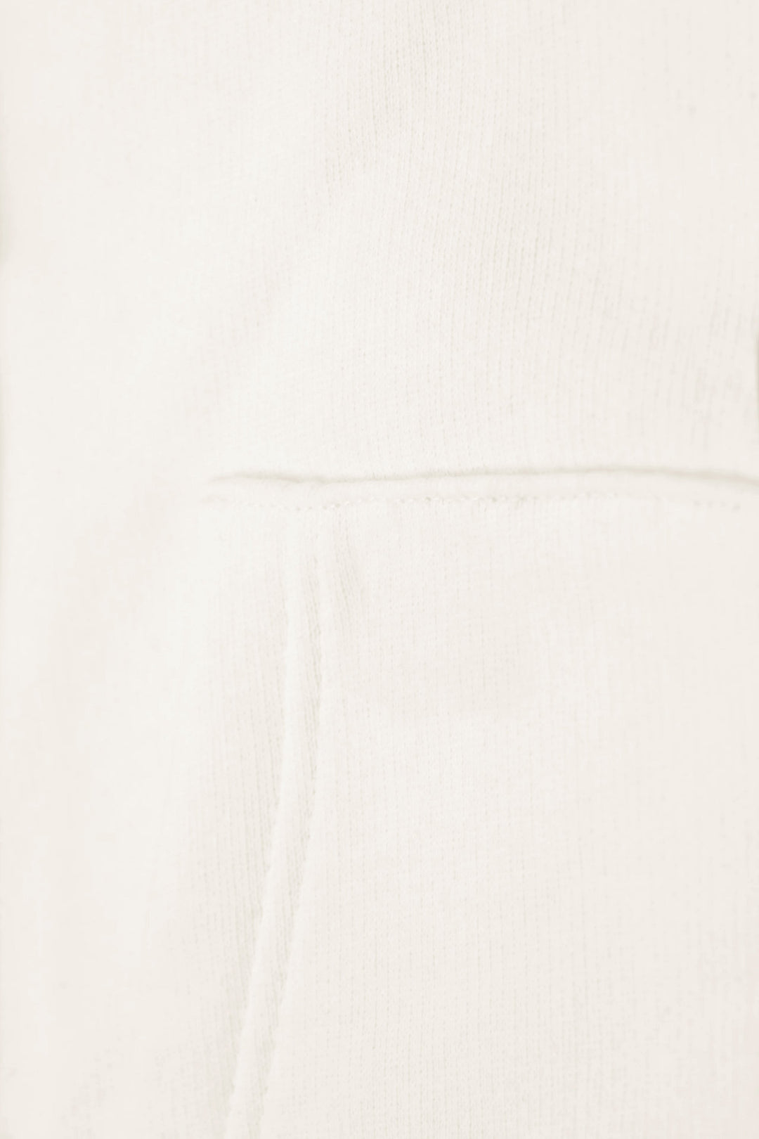 Premium Minimalistischer Hoodie in Off-White