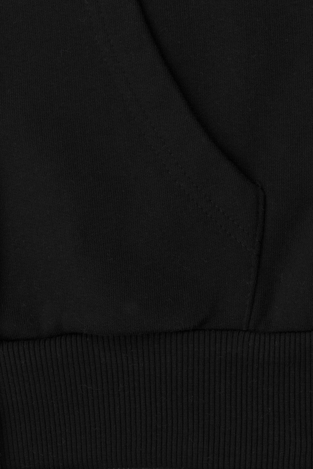 Premium Minimalistischer Hoodie in Schwarz