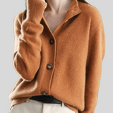 Edith – Strickjacke mit Stehkragen