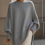 Cindy – Longpullover im Poncho-Stil